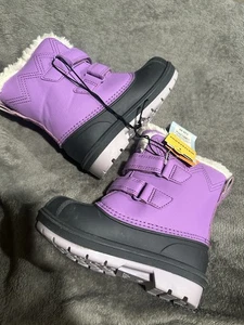 Cat & Jack wasserdichte Schneestiefel Mädchen Gr. 8 neu mit Etikett - Bild 1 von 3