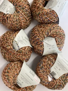 Lot Of 6:50g Debbie Bliss Juliet Cotton Acrylic Yarn #10 Begonia 786 Yards - Picture 1 of 8
