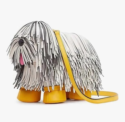 WOMENS HANDBAGS EVERY FASHION Shaggy Dog Fringe Novelty Crossbody Bag - Image 1 of 4