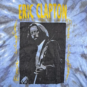 T-shirt vintage Eric Clapton Elton John Tour 1992 grafica tie dye *LEGGI - Foto 1 di 8