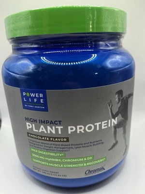 POWERLIFE Tony Horton High Impact Plant Protein Powder with 3000 MG HMB Vegan - Image 1 of 4