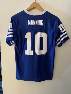 NFL Team Apparel Eli Manning #10 NY Giants Replica Jersey Youth Size XL Used - Изображение 1 из 3