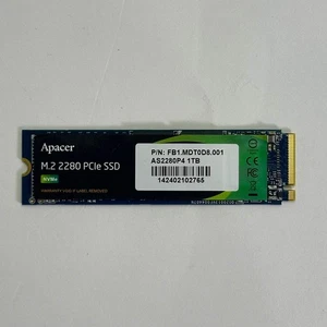 Apacer 2280mm AS2280P4 1TB M.2 NVMe Gen 3.0 x 4 SSD - Picture 1 of 2