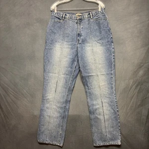 Vintage St. John's Bay Denim Jeans Pleated Straight Leg Mom Jeans Plus Size 14 - Picture 1 of 17