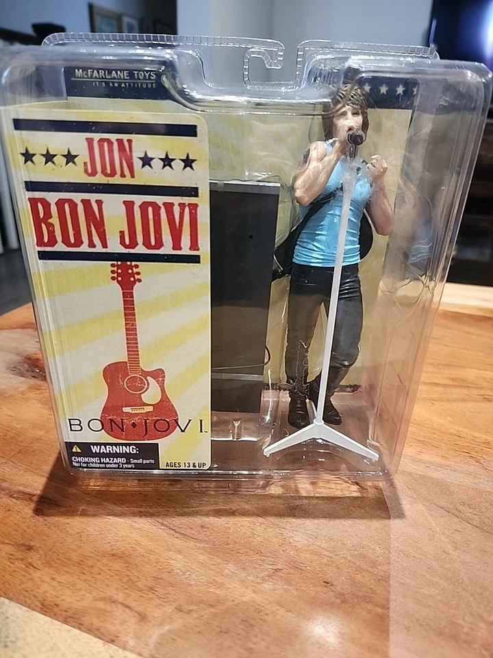 Figura de acción Jon Bon Jovi nueva sellada 2007 McFarlane Toys Amricons Foto 1 de 4