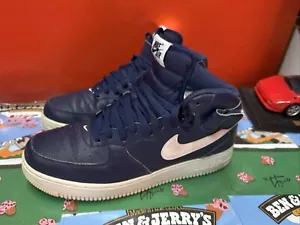 Size 10 - Nike Air Force 1 '07 Mid Midnight Navy Blue - Picture 1 of 12