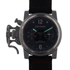 Graham ChronoFighter 2CFAS Cadran noir Bracelet de montre pour homme 7,48...