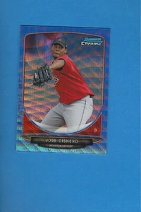 2013 Bowman Chrome JOSE CISNERO RC Blue Wave Refractor MINT - Picture 1 of 2