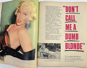 1955 BLYTH Cover MARILYN MONROE Dumb Blonde MODERN SCREEN Vintage Movie Magazine - Picture 1 of 17