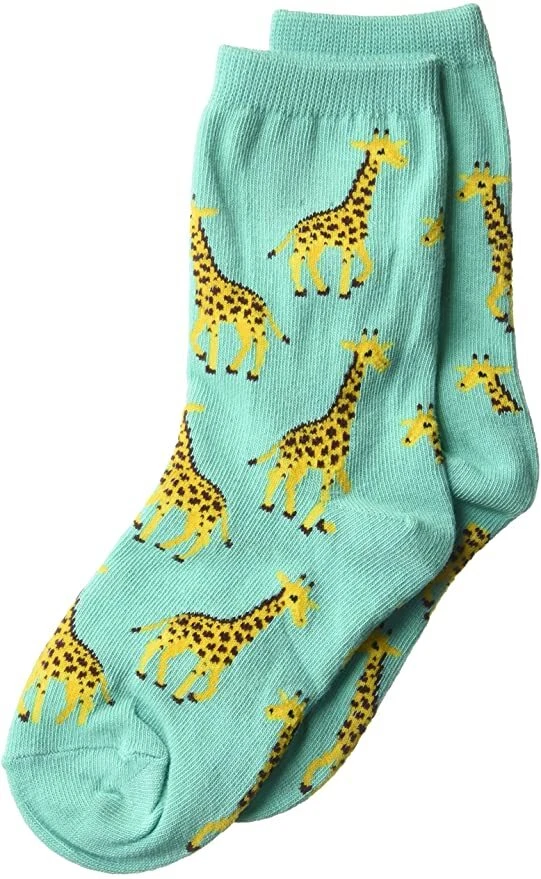 Hotsox Kids Giraffe  Socks, Mint, 1 Pair, Large/X-Large - Image 1 of 1