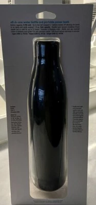 TYLT All-In-One Water Bottle & Portable Power Bank (5700mAh) Black NEW SEALED 💧 - Image 1 of 4