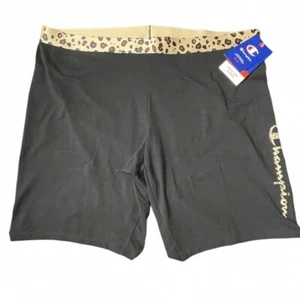 Champion Bike Shorts Authentic Leopard Script Logo Women’s 2X & 3X New MSRP $35 - Picture 1 of 23