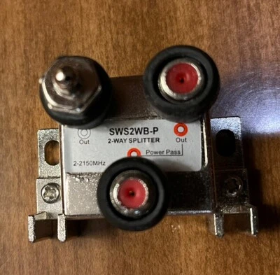 DirectTV 2-Way SWS2WB-P Splitter With Power Pass 2-2150 Mhz US Seller - Image 1 of 3