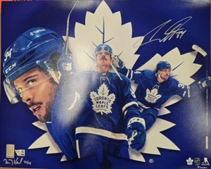 Auston Matthews Toronto Maple Leafs Signed Autograph 16x20 Photo LE 34 - Picture 1 of 4