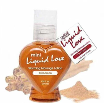 2 x Cinnamon Mini Liquid Love Flavoured Warming Massage Oil Pipedream 74ml - image 1 of 3
