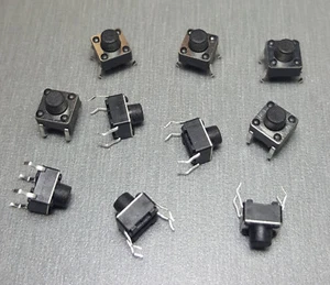 10Pcs 6x6x6mm SPST Momentary PCB Mount Tactile Switch - Picture 1 of 1