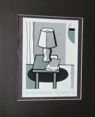 Roy Lichtenstein "The Poetry Project" pôster impressão fosco offset litografia 2019 - Imagem 1 de 2