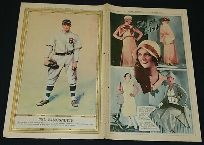 1930 - LA PRESSE - PREMIUM BASEBALL PHOTO - DEL BISSONNETTE - BROOKLYN ROBINS - Image 1 of 4