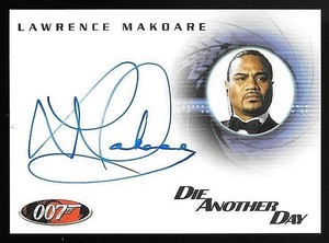 2004 Quotable James Bond #A38 Lawrence Makoare as Mr. Kil On Card Autograph