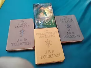 The Hobbit and the Lord of the Rings Tolkien Deluxe Pocket Box Paperback Leather - Picture 1 of 16
