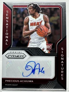2020-21 Panini Prizm Sensational Signature Precious Achiuwa RC Auto SS-PAH - Picture 1 of 2