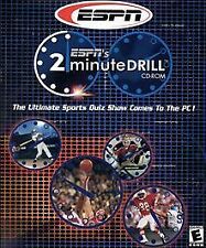 ESPN's 2-MINUTE Drill (PC 2001 WIN/MAC) sports trivia game football basketball 