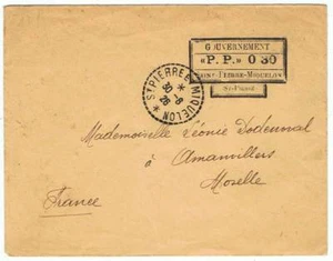 Busta Ufficiale Di Saint-Pierre Et Miquelon. Circolato 30-8-1926 - Picture 1 of 2