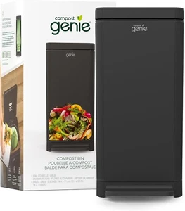 Compost GENIE - Cubo de compost de cocina de 3,6 galones negro acero inoxidable - Imagen 1 de 10