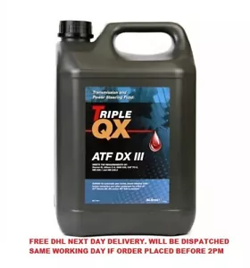 Triple QX ATF Dexron III 5L Automatic Transmission Power Steering Fluid 5 Litre - Picture 1 of 4
