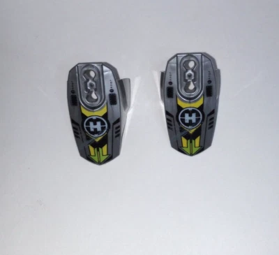 2 Lego 90639pb022 Talla 5 Armadura Biónica Héroe EVO Caminante Negro Lima Amarillo Chevron Foto 1 de 4