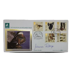 Joanna Trollope Signed 1996 First Day Cover Wildfowl & Wetlands Trust Benham FDC - Picture 1 of 6