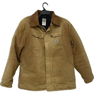 Giacca da lavoro Carhartt Arctic uomo 46 regular beige tinta unita puro cotone zip intera - Foto 1 di 6