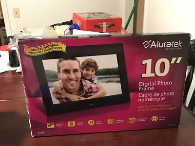 ALURATEK 10" DIGITAL PHOTO FRAME WITH 4GB BUILT-IN MEMORY - ADMPF310F - Image 1 of 2