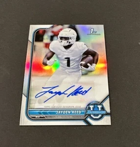 2021-22 BOWMAN U JAYDEN REED CHROME REFRACTOR AUTO RC! 1ST BOW CHR! 🧀 - Picture 1 of 6
