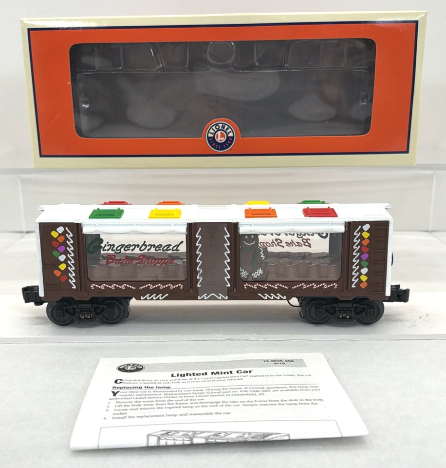 Lionel 6-29647 Christmas Gingerbread Man Lighted Mint Car O Gauge New - Image 1 of 4