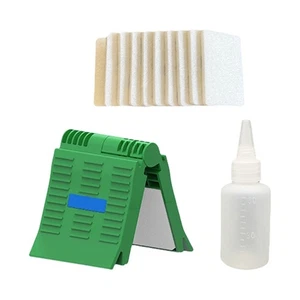 Professional Fiber Connectors Cleaner Includes Alcohols Dispenser And 10 Swabs - Picture 1 of 8