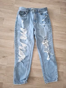 Damen Jeans Gr. 40 von PULL& BEAR Distressed - Bild 1 von 4