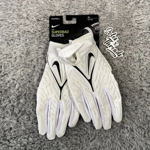 Nike Superbad 6.0 Padded Football Gloves Size XL Men White Black FN0279-102 - Picture 1 of 3