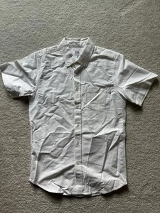Obey Quality Dissent Woven Short Sleeve White Men's Small Button Up Shirt - Picture 1 of 4
