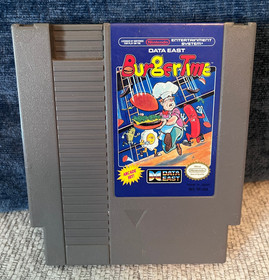 Burger Time (Nes, Nintendo Entertainment System) Tested and Working!