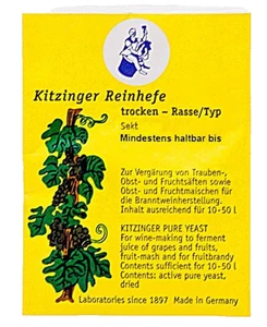 KITZINGER ARAUNER WEINHEFE TROCKENHEFE REINHEFE - SEKT 5g für 10-50l Wein - Bild 1 von 2