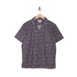 Abound Men's Print Regular Fit Short Sleeve Shirt Grey Alloy Desert Scene M $20 - Picture 1 of 1