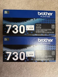 2 cartuchos de tóner negros originales Brother TN730 HL-L2350DW/MFCL2710DW - Imagen 1 de 4