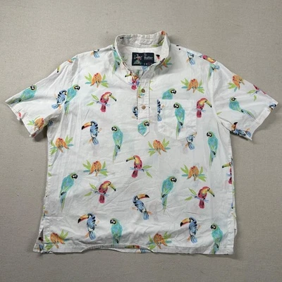 Chubbies The Nutter Shirt Mens L Hawaiian All Over Print Toucans Tropical USA - Image 1 of 4