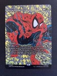 Arachnogenesis 0031 Borderless Spider-Man MTG Marvel Universe Eternal - Legal - Bild 1 von 2