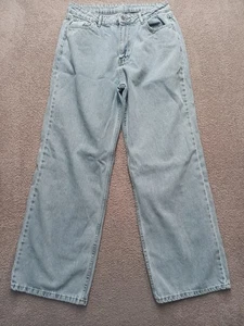 Relaxed Baggy Wide Cotton Light Wash Jeans Men’s / Women 32x32 (Turkey Size 42 ) - Picture 1 of 7
