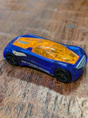 Hot Wheels "NITRIUM" Acceleracers Blue And Orange-1:64 Die Cast-Fastest Record - Image 1 of 4
