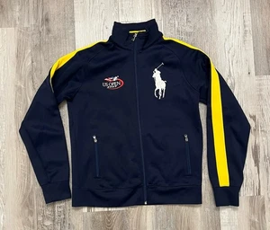 Vintage Polo Ralph Lauren RLX Youth Jacket Big Pony Size Large Blue Yellow 2007 - Picture 1 of 10