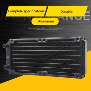 Aluminum Radiator CPU Water Cooling Heat Exchanger with 1/4 inch Thread 10 Tubes - Photo 1/12