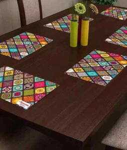 Printed Lot Of 6 Pics New VC Table Placemats for Dining Table Fridge And Kitchen - Picture 1 of 4